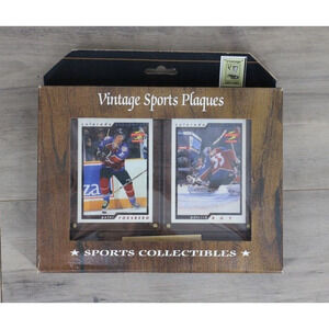 Vintage Sports Plaques Hockey NHL Colorado Avalanche 6x8 Forsberg Patrick Roy